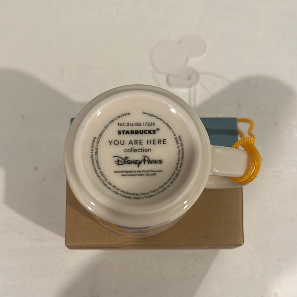 Starbucks Disney Parks Epcot you are here Mug Ornament - Picture 5 of 7